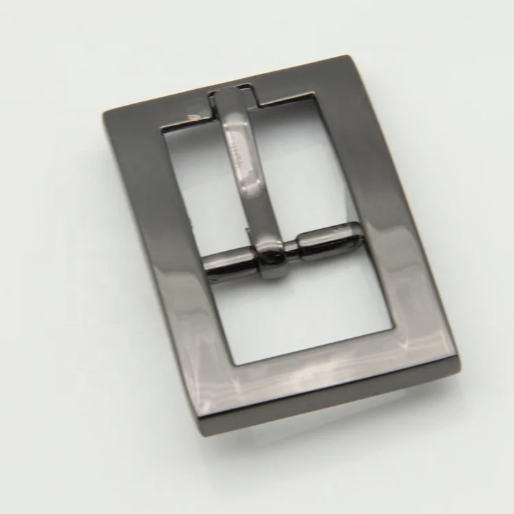 Classical Style Rectangle Black Nickel Metal Pin Buckle For Women Handbag