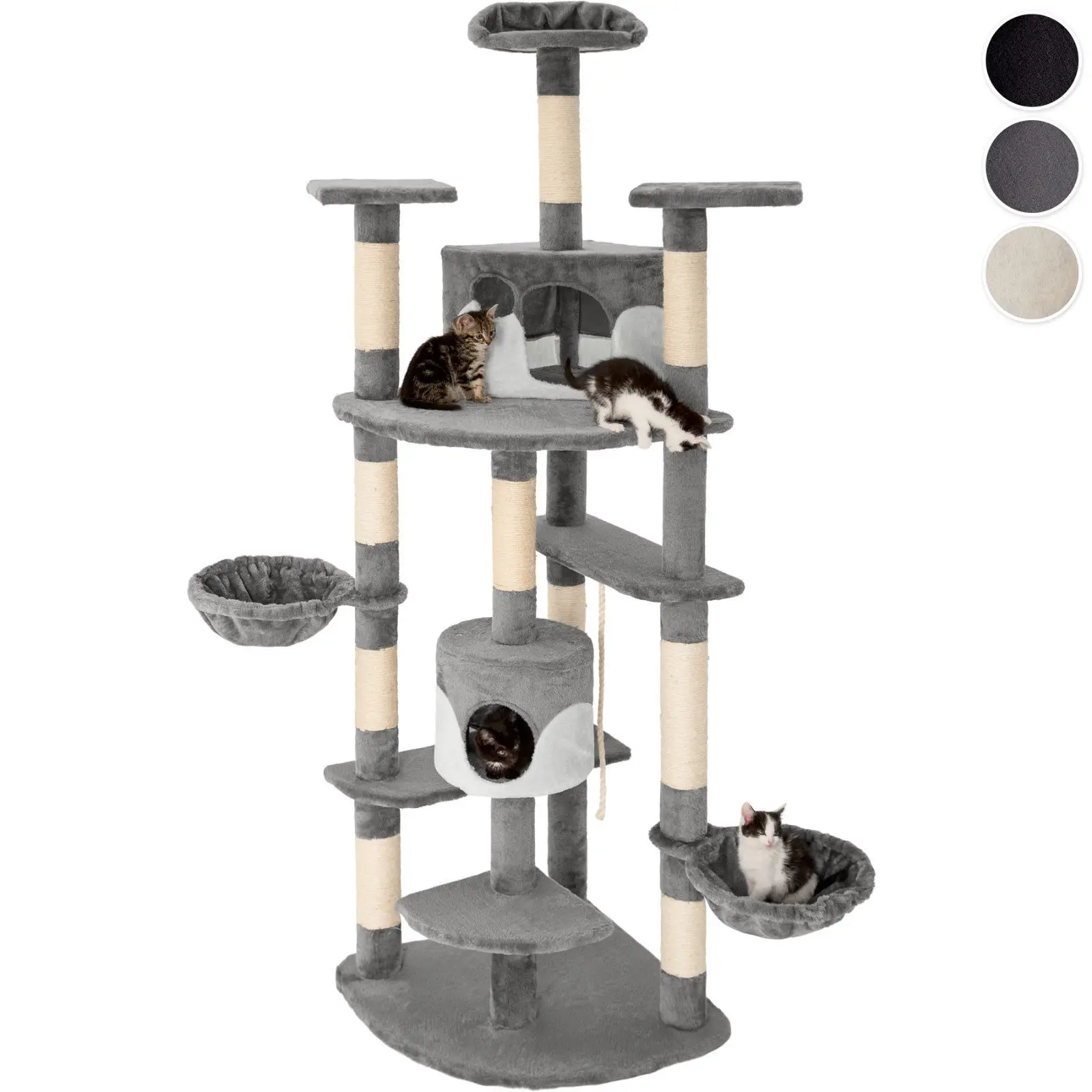 Cat Condo Tower Luxury Cat Tree House with Scratching Post