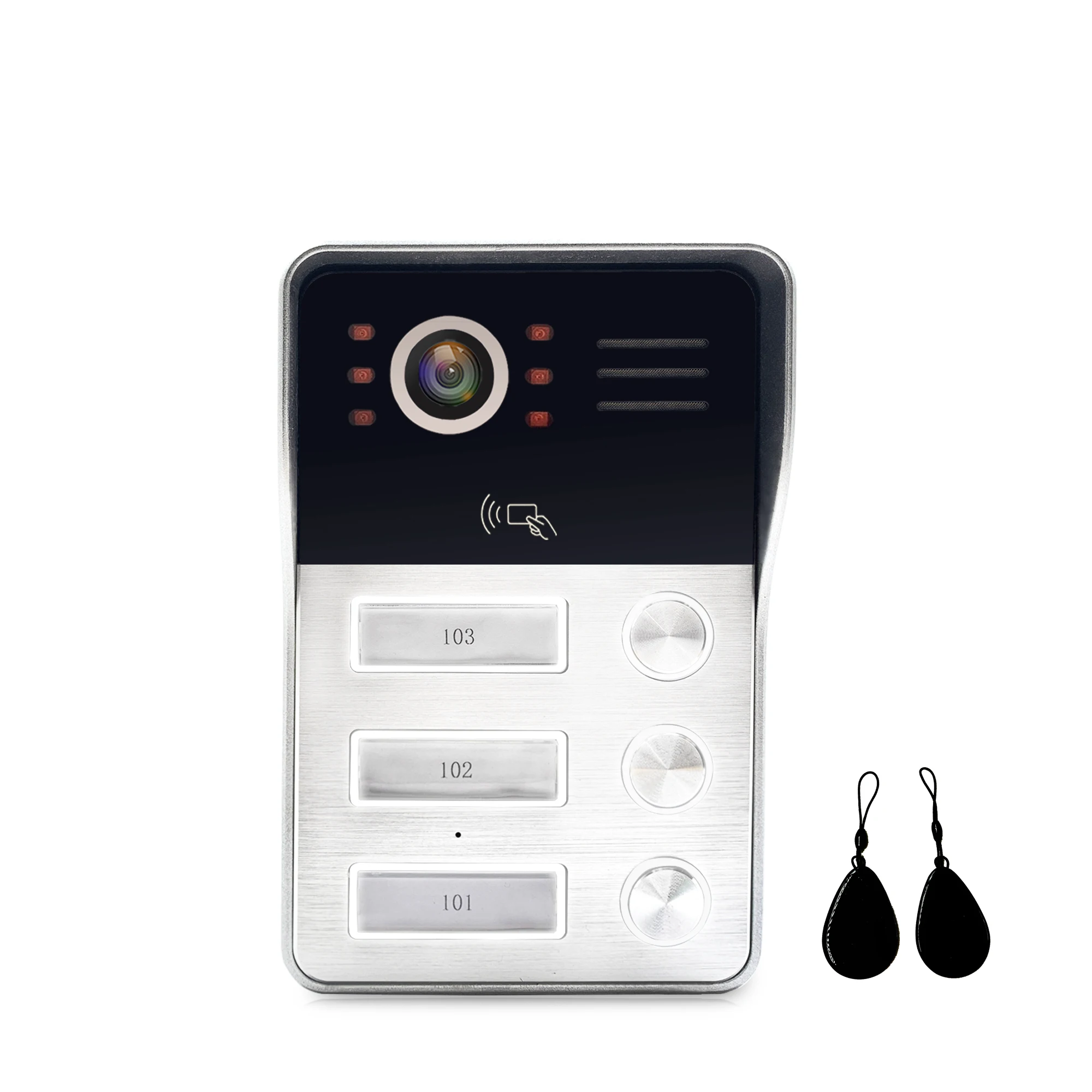 Zhuhai morning multi family doorbell ip65 waterproof  multi apartment video intercom system