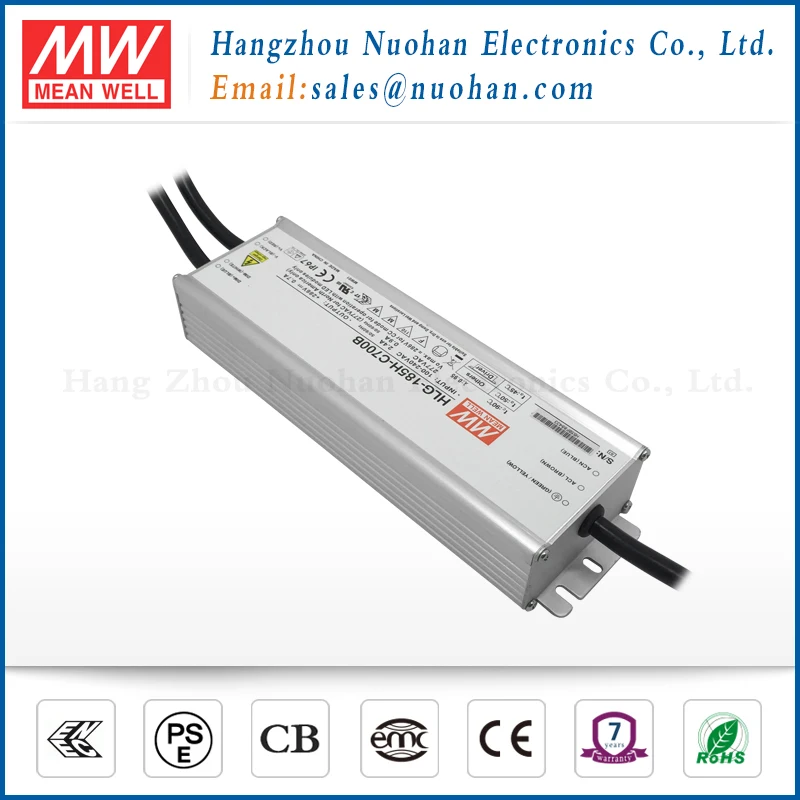 Mean well HLG-185H-C700B 700mA 185w led driver