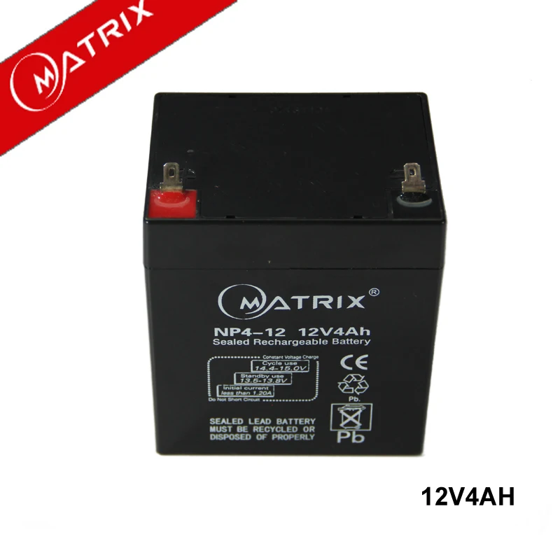 12V 4AH vrla sealed maintenance free lead acid storage battery