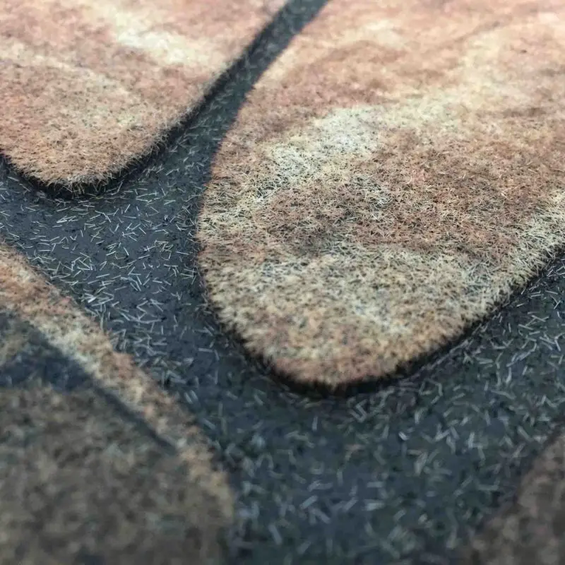 Mickey Mouse Scraper Thermal Heat Transfer Printed Flock Floor Mats