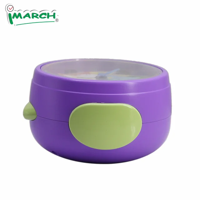 iMSH BB09605 Quartz analog clocks for kids table bedside desk alarm clock wecker despertador round custom children alarm clock