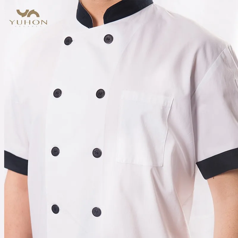 Uniforms restaurant manager waiter coat with for cooking hat custom black chef uniform design