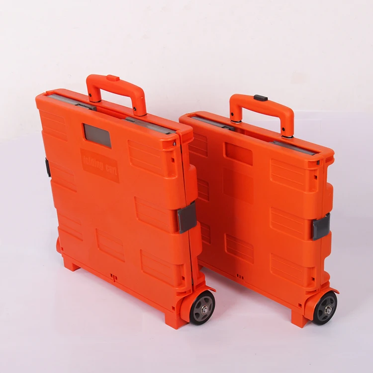 Wholesale plastic rolling folding shopping cart