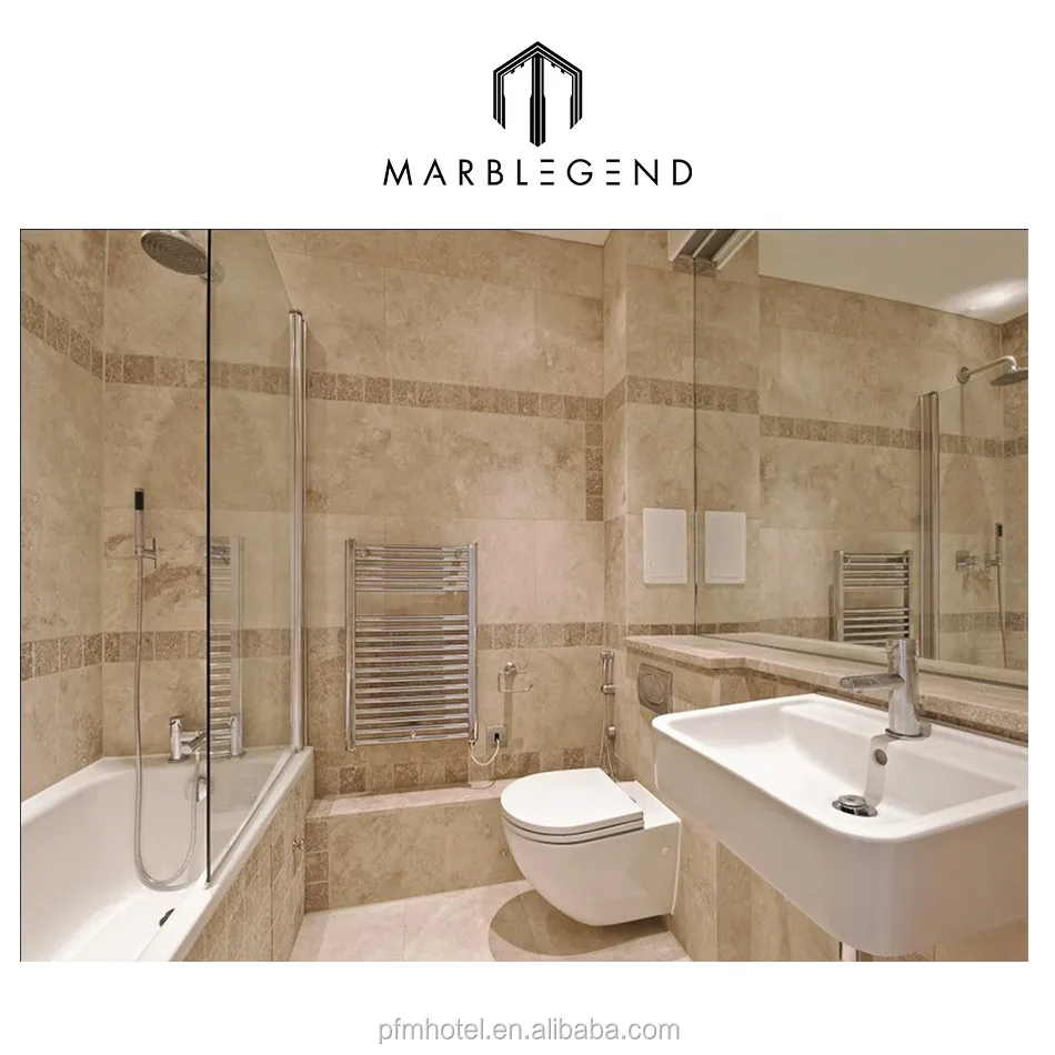 Украшение для ванной комнаты из натурального камня идеи дизайна интерьера стены травертина