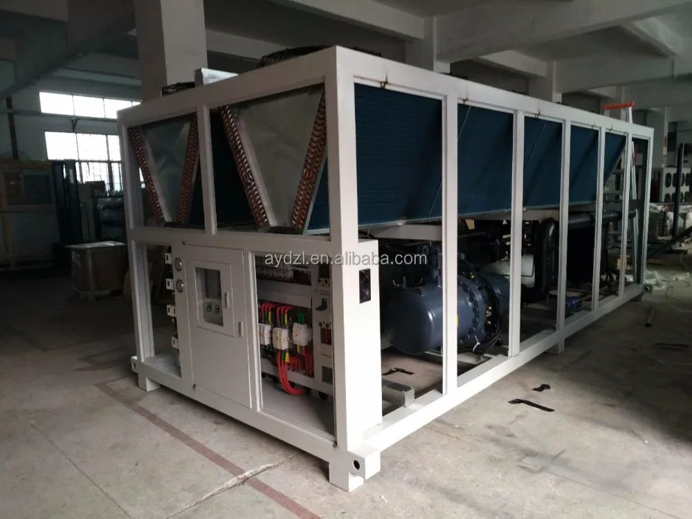 100 Ton 350 Kw 100 RT Hanbell Compressor Air Cooled Screw Water Chiller