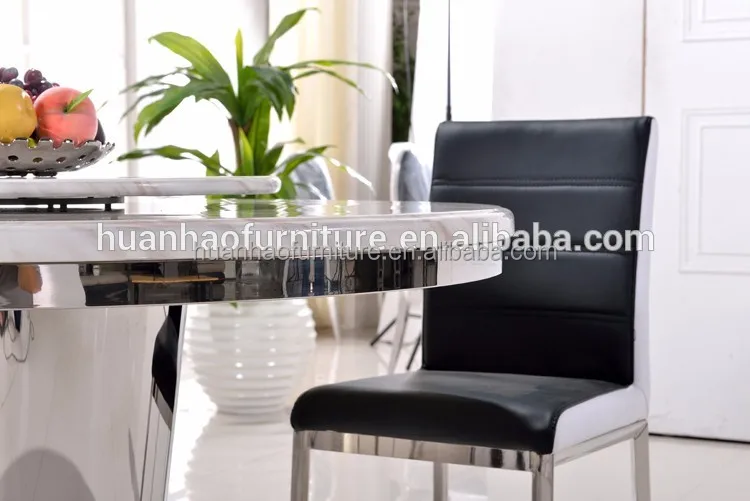 China home furniture round marble slab table top with lazy susan latest designs of dining tables