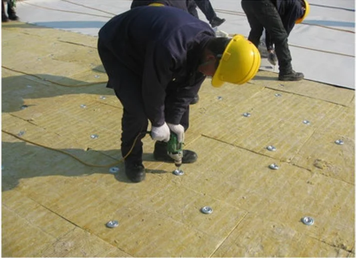 
High Density 180kg/m3 High Strength 100mm Thick Insulation Rockwool for Building House Material 