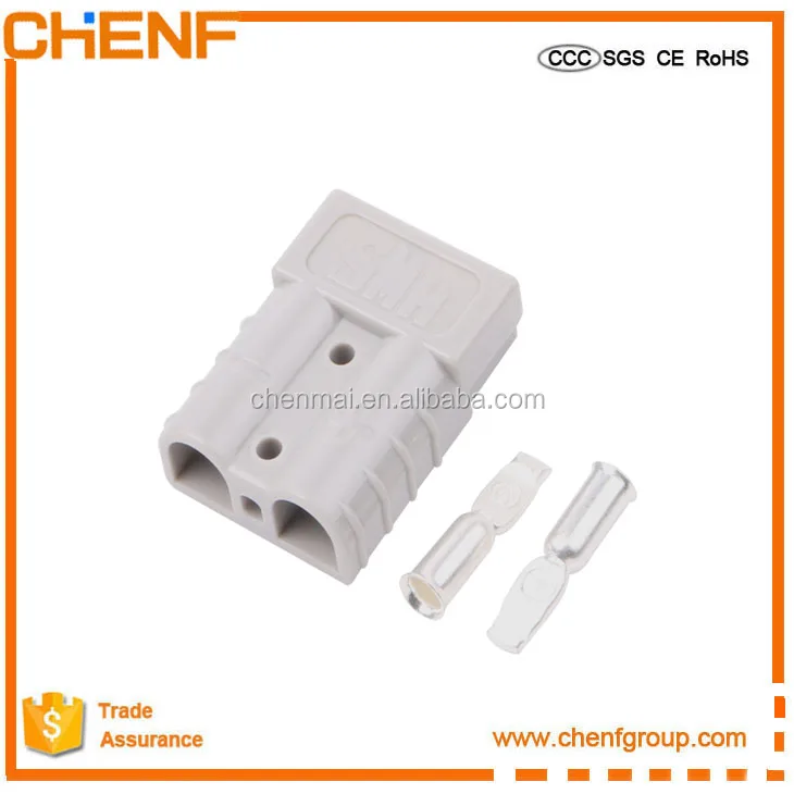 CHENF 2pole 50A 600V Bettery connector Charger Plug Male and Female Car Battery with terminal