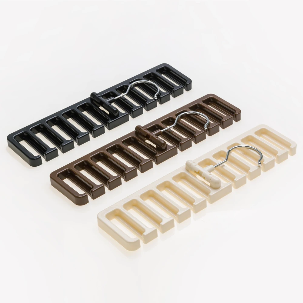 
10 pcs Plastic Tie and Belt Organizer Hanger 