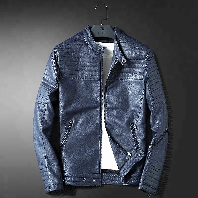 Wholesale China Cheap Classic Fashion Men Pu Leather Jackets