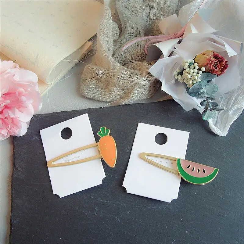 
Women Fashion Metal Summer Season Hair Clips Hair Accessories Fruit Shape Cute Hair Clip 