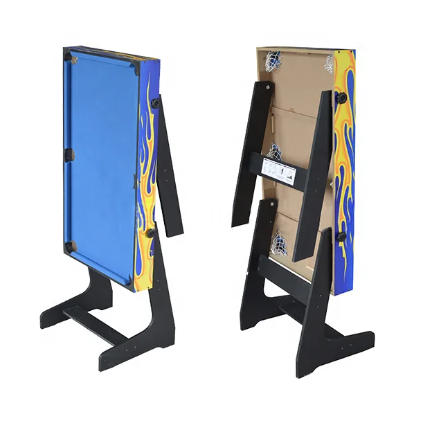 4 in 1 Multi-Function folding billiard pool table with foosball , table tennis ,hockey game