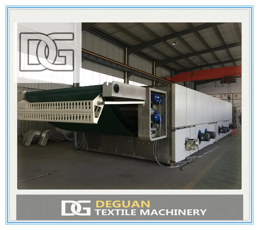 Deguan Textile Finishing Machinery Relax Dryer used for drying cylinder and open-width fabric with three-layer belt