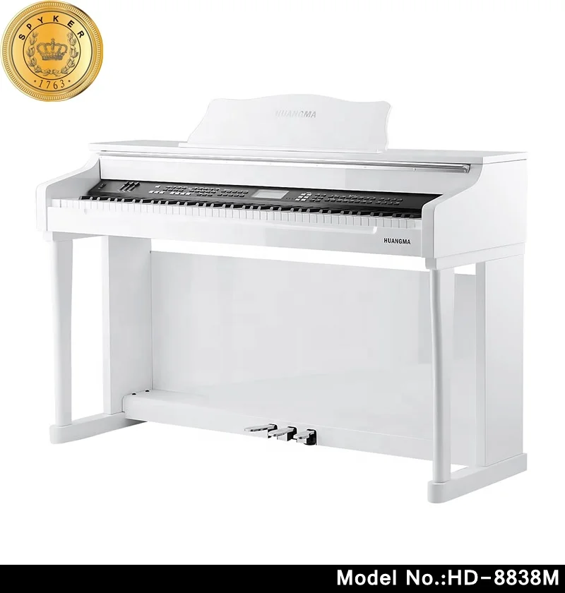 HuangMa high quality white electric digital piano( HD-8838M)
