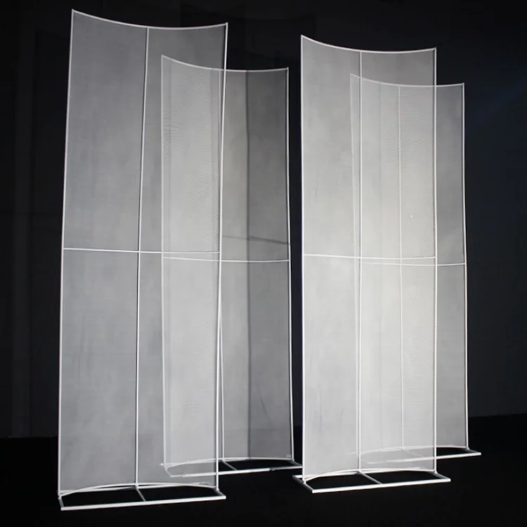 2019 wedding New design arc-sharp Mesh screen stage decoration for wedding party event
