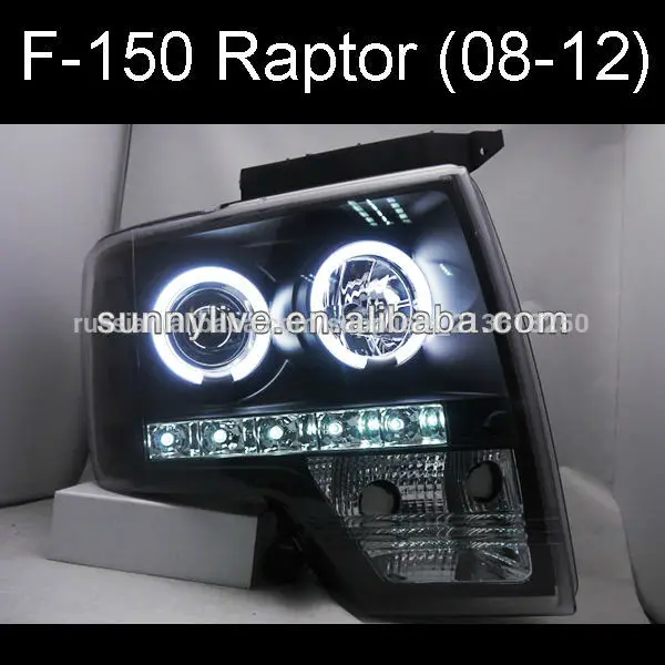 для ford f-150 хищников 08-12 головного света ccfl глаза ангела черный цвет v2