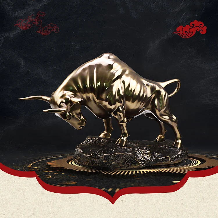 Top Collection Wall Street Bullfight Bull Statue Figure Scupture