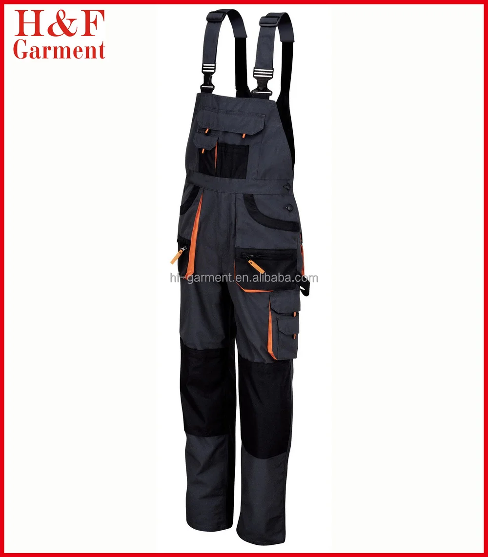 Khaki Working cotton jumpsuit overalls for men custom logo