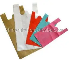 
Automatic Vest T-shirt Bag Making Machine/ W cut U cut Non Woven Bag Machine 