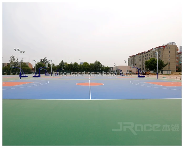 Rubber Material Basketball Court For Sports Flooring