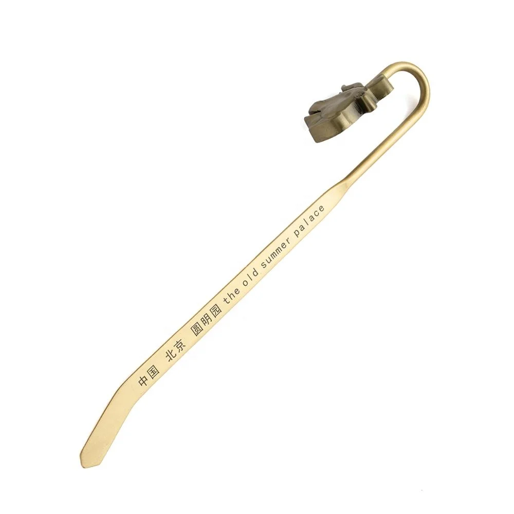 Wholesale metal custom standard size 3D bookmark with dog animal design