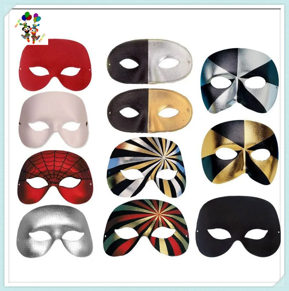 Black Silver Colors Voodoo Style Italian Masquerade Ball Party Masks HPC-2143