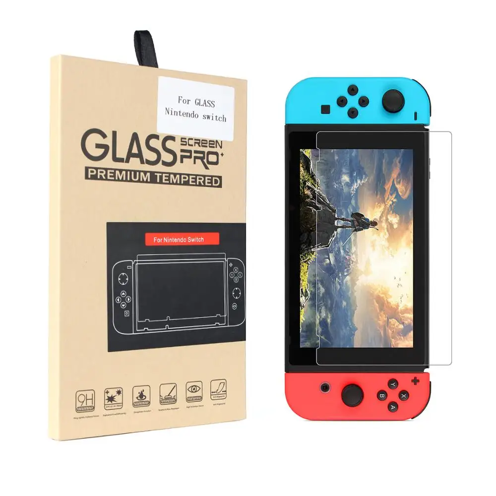 
9H Protective Tempered Glass Screen Protector Film Cover For Nintendo Switch NS Accessories 