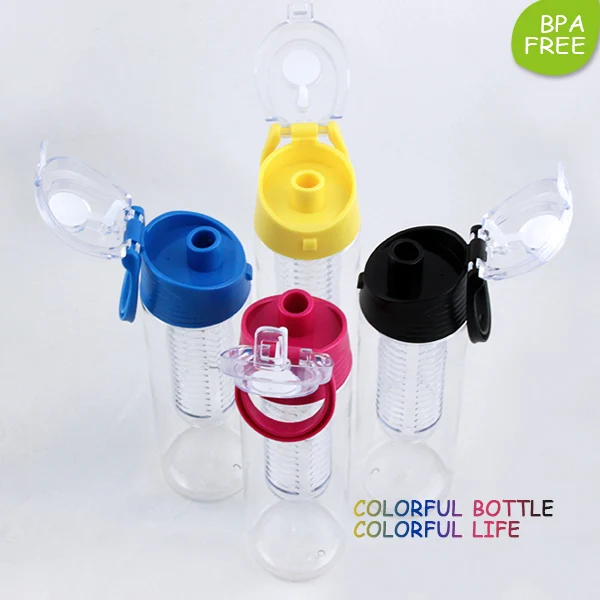 Flavour-it adorable juice infuser bottle protein voss fruit infusion bottle detox with spout