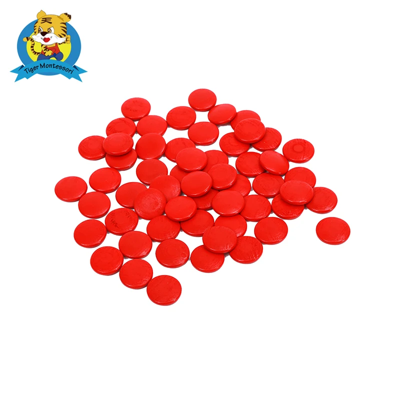 Wooden educational montessori materials for kindergarten and schools the cards and counters