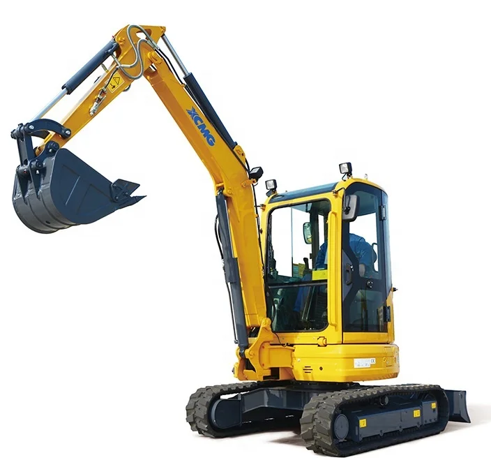 
Rubber Track Mini Excavator Tailless 4ton Small Digger 0.11cbm Bucket Hydraulic with Dozer 