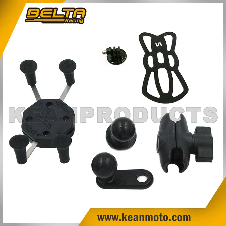 
Universal Motorcycle Bike Bicycle Mirror Bracket Within 10mm X-Grip Cell Phone Holder 