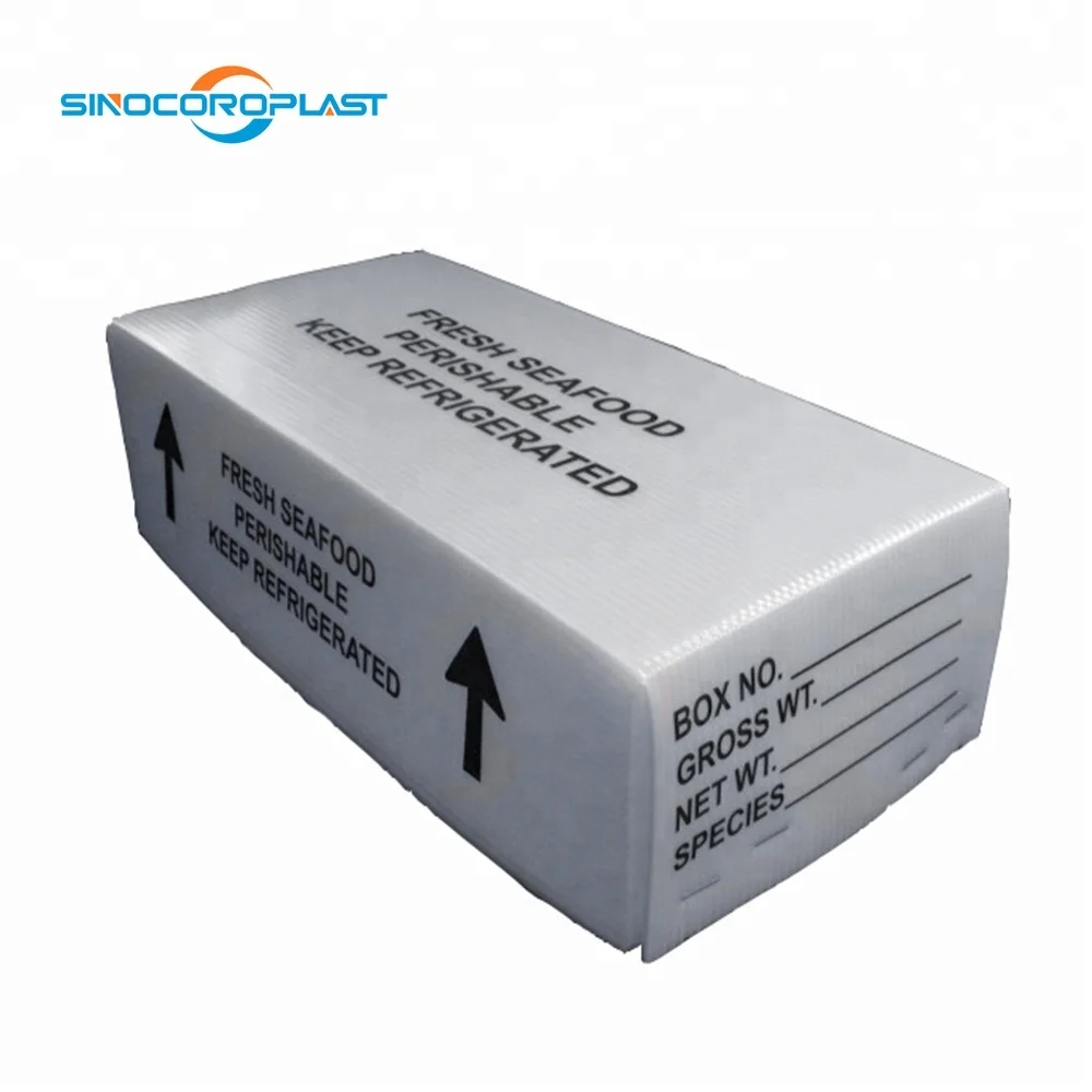 Plastic Corrugated Water Proof SeaFood Packing