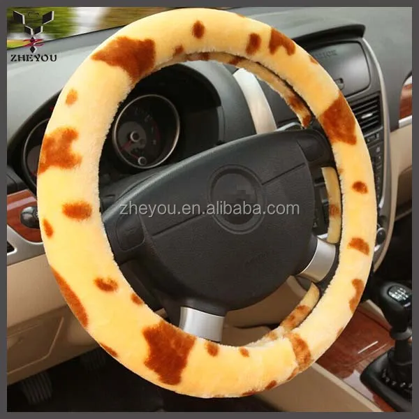 
Высококачественная меховая Оплетка на руль, автомобильные аксессуары для интерьера 