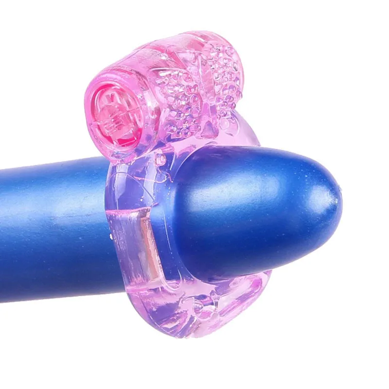 DC004/Wholesale Butterfly Shape Pink Purple Color Cock Rings Male Cock Penis Rings Adult Online Sex Shop