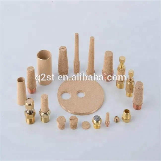0.5-2-100micron sintered bronze powder stainless steel porous Strainer Pipe