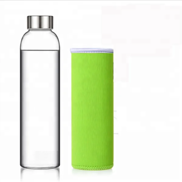 550ml clear glass water bottles/borosilicate water bottles