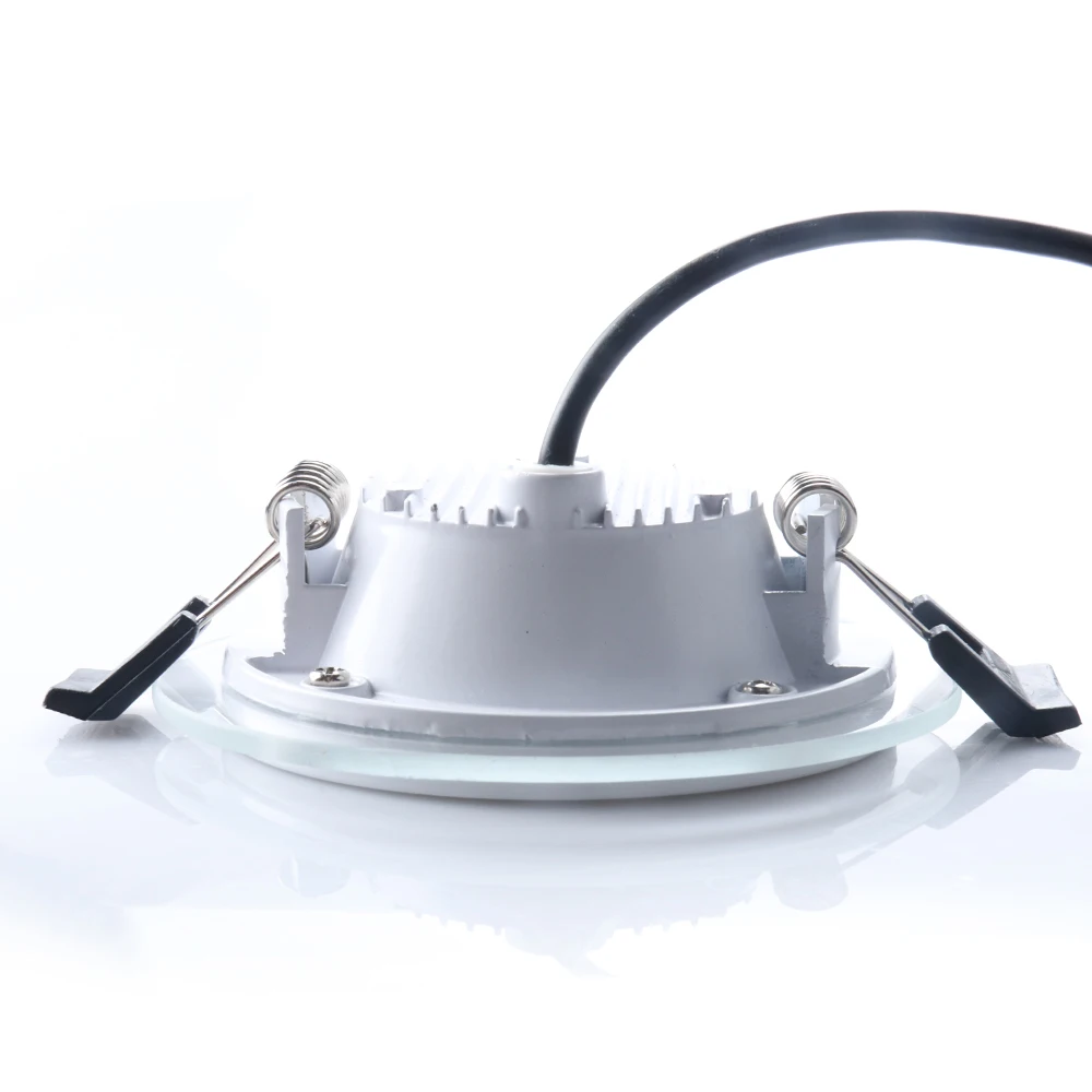 12W RGBW Round LED Panel Light Intelligent Bluetooth APP Glass Panel Light RGB