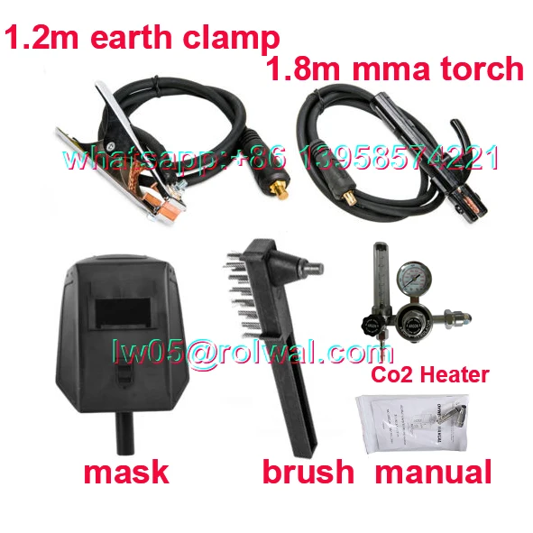 3 in 1 Digital Panel Control MIG/MAG/MMA 250Amp 315Amp Double Pulse Co2 Gas shielded Aluminum Brass Plate Welding Machine