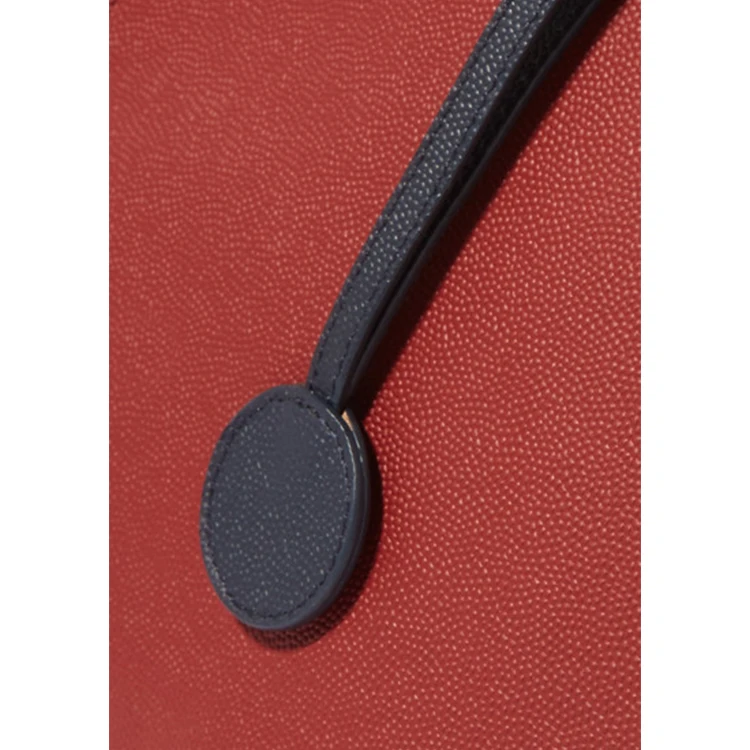 Fashion Style Round Circle textured-leather pouch make up bag