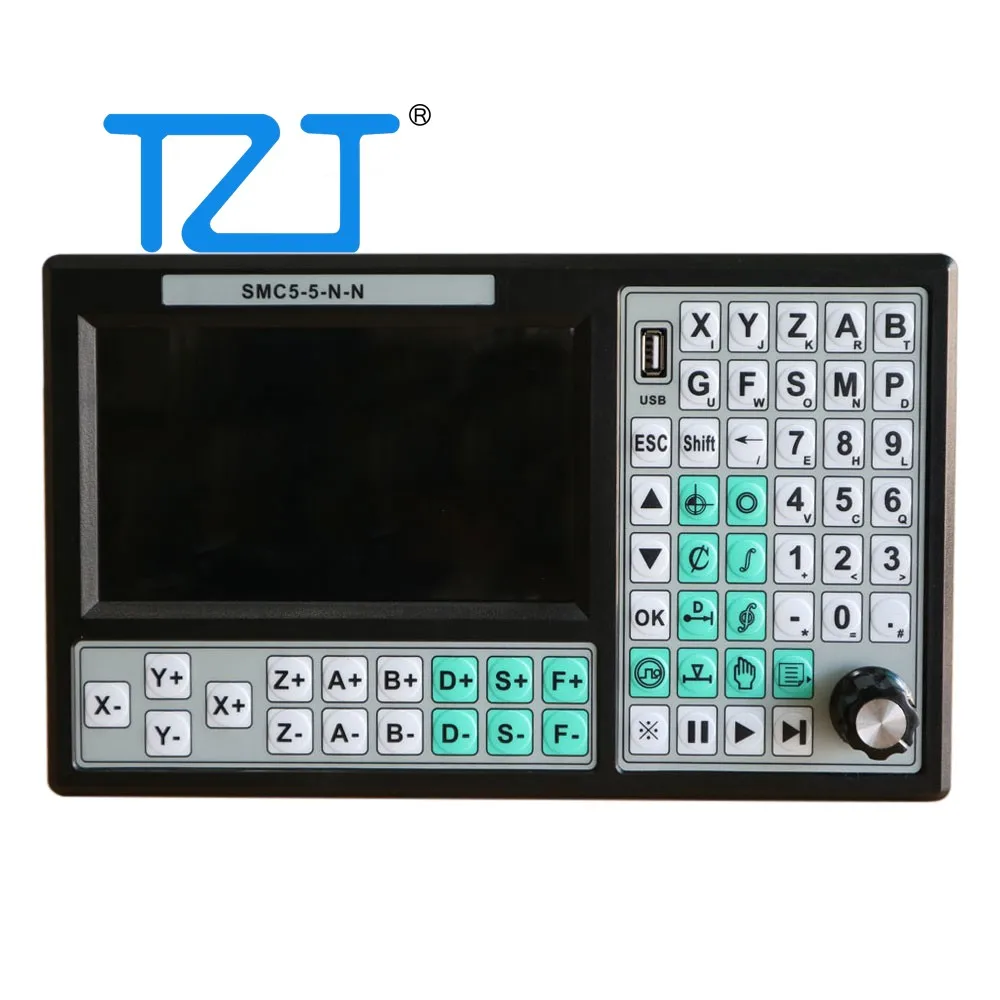 CNC 5 Axis Motion Controller Offline CNC Controller 500KHz Replace Mach 3 USB Motion Controller 7inch Screen