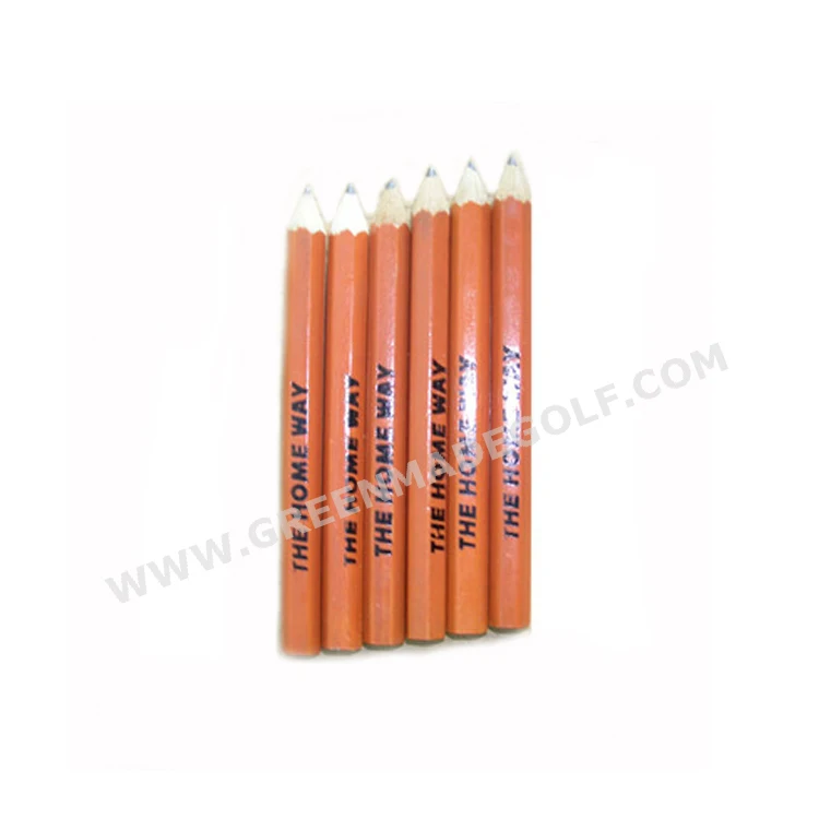Hex Shape HB mini golf Pencil Bulk Wooden hotel pencil Custom Wood Pencils Teal