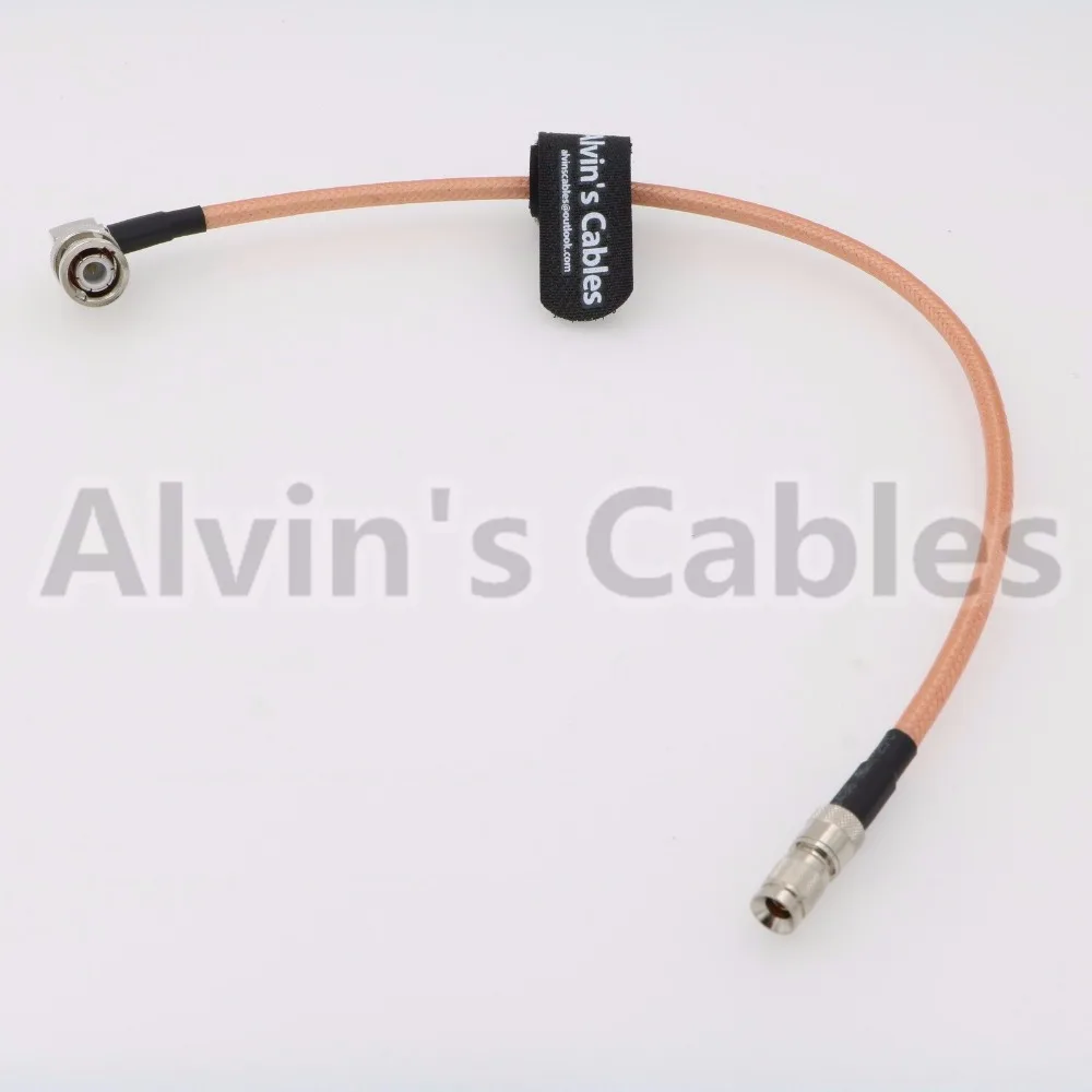 
DIN 1.0/2.3 Straight to Right angle BNC Male HD 6G SDI Cable for Blackmagic and PMW EX3 