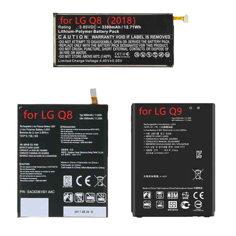 Factory High Quality Mobile Phone Battery for LG Q8 Q8(2018) Q9 Replacement