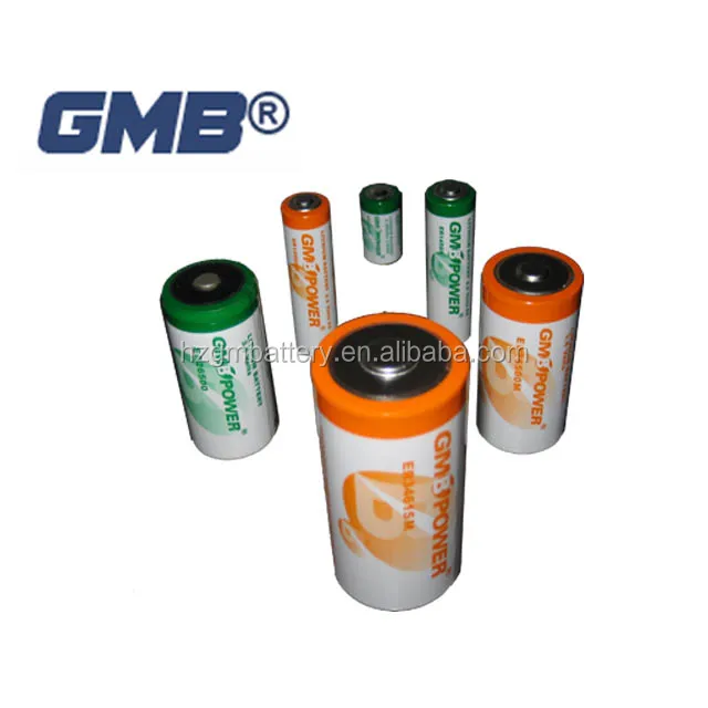 
GMB Customized 3.6V lithium battery AA lisocl2 battery ER14505 