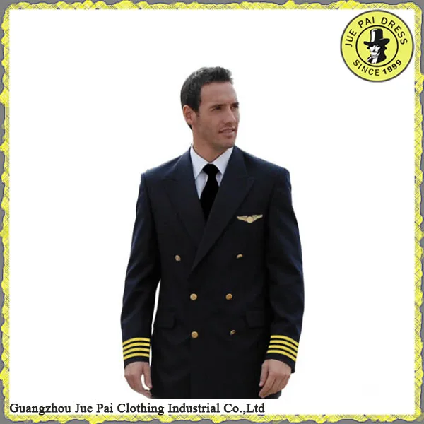 Delicate design tailoring airline uniforms pilot jacket suit pilot uniform for sale