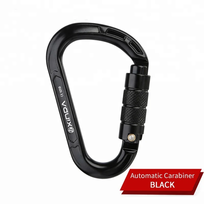 XINDA new arrival  CE UIAA 25kN 7075  aluminum HMS climbing carabiner custom logo