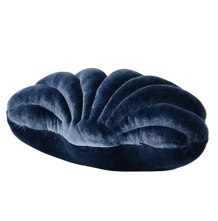 Shells Pillow Mediterranean Style Ocean Decor Cushion