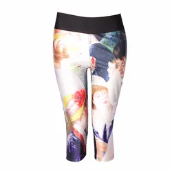 Wholesale Sexy Capri tights skinny Damen Girl Basic Leggings Leggins 3/4 Plus Size Shorts